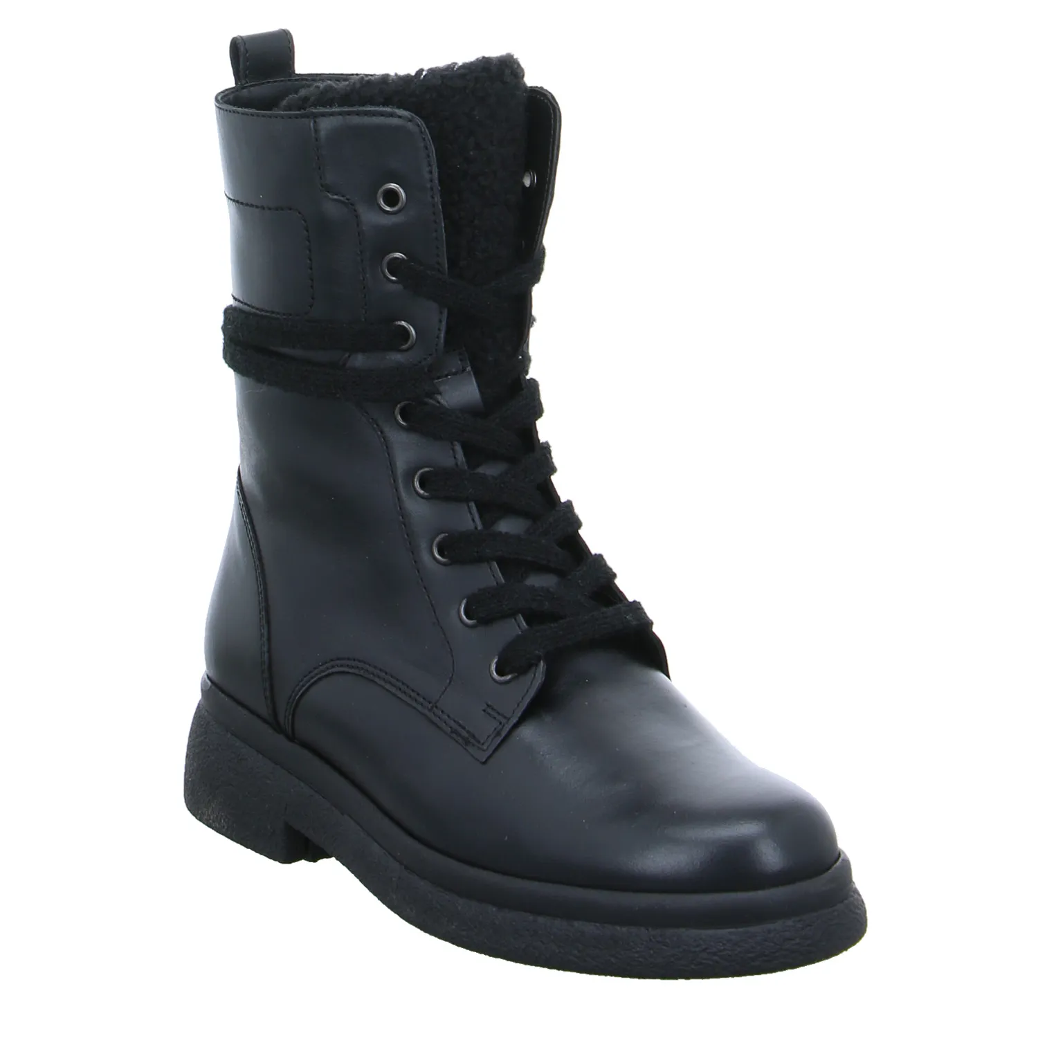 GABOR Boot Schwarz Leder
