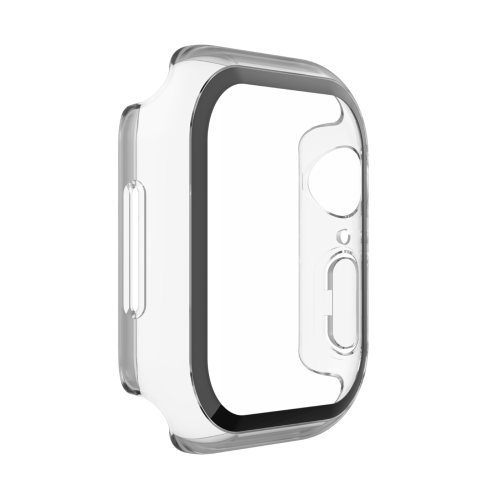 2in1 Apple Watch (41/40mm) TemperedCurve Antibakterieller Hardcase Bumper   Panzerglas (OVG003ZZCL) - Transparent