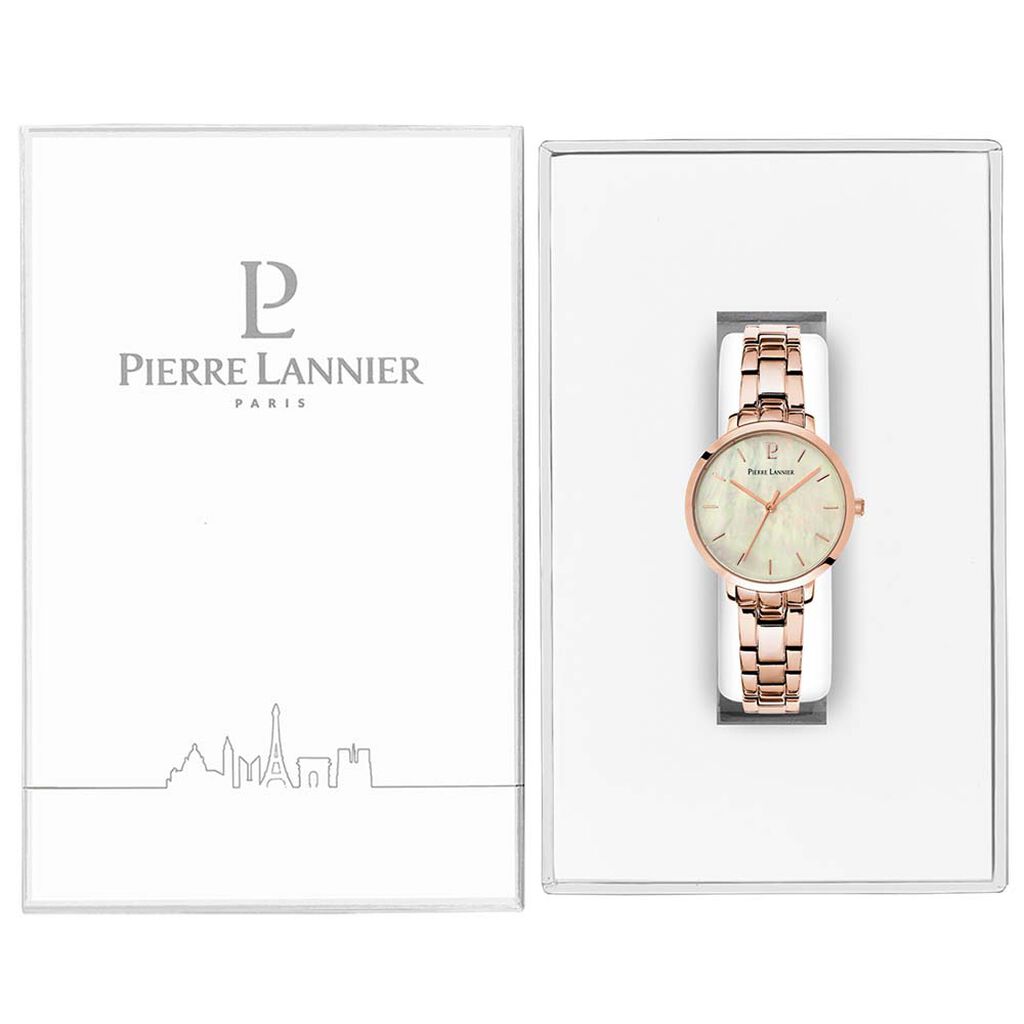 Montre Pierre Lannier Aura Acier Doré Rose