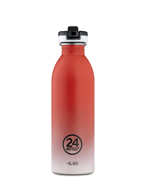 24Bottles  Urban flaske w. sports lid, Coral pulse - 500 ml.