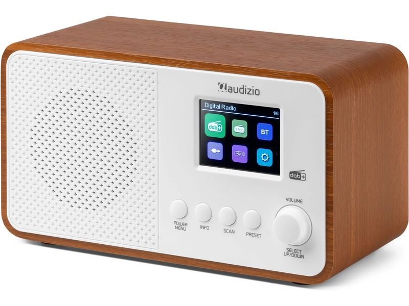 Audizio DAB  Radio Avio Weiss DAB  Radio mit Bluetooth