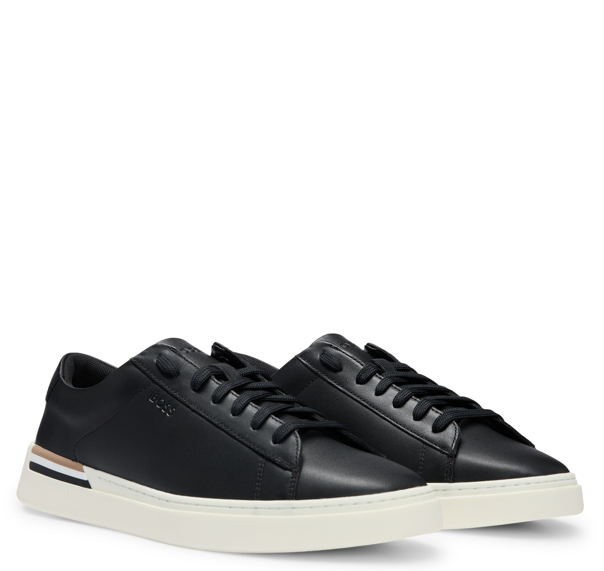 Baskets basses en cuir | Noir
