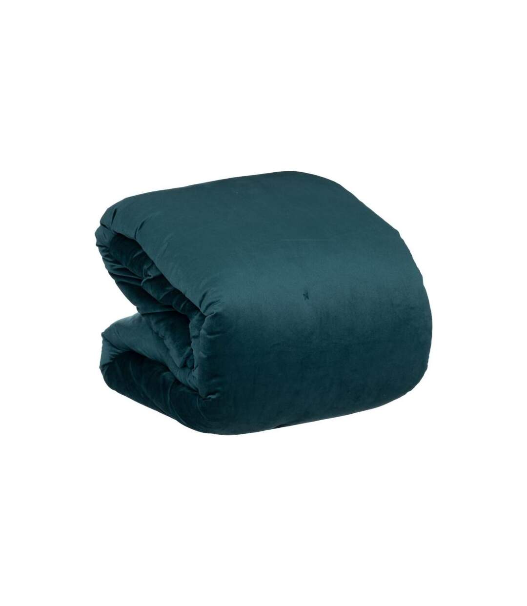 Couvre lit en Velours Jiling 240x260cm Bleu Canard
