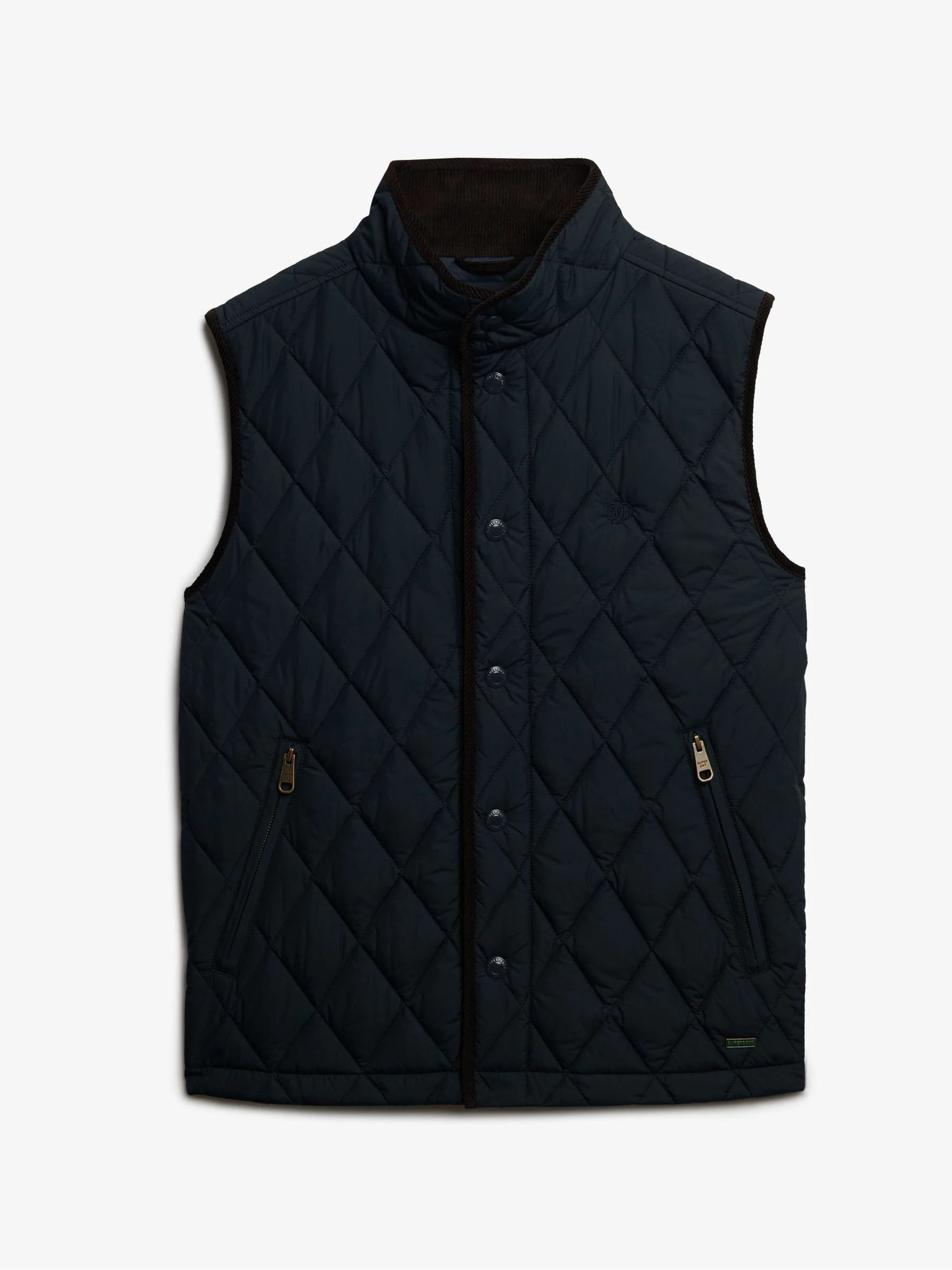 Blauw - Superdry Quilted Estate Gilet
