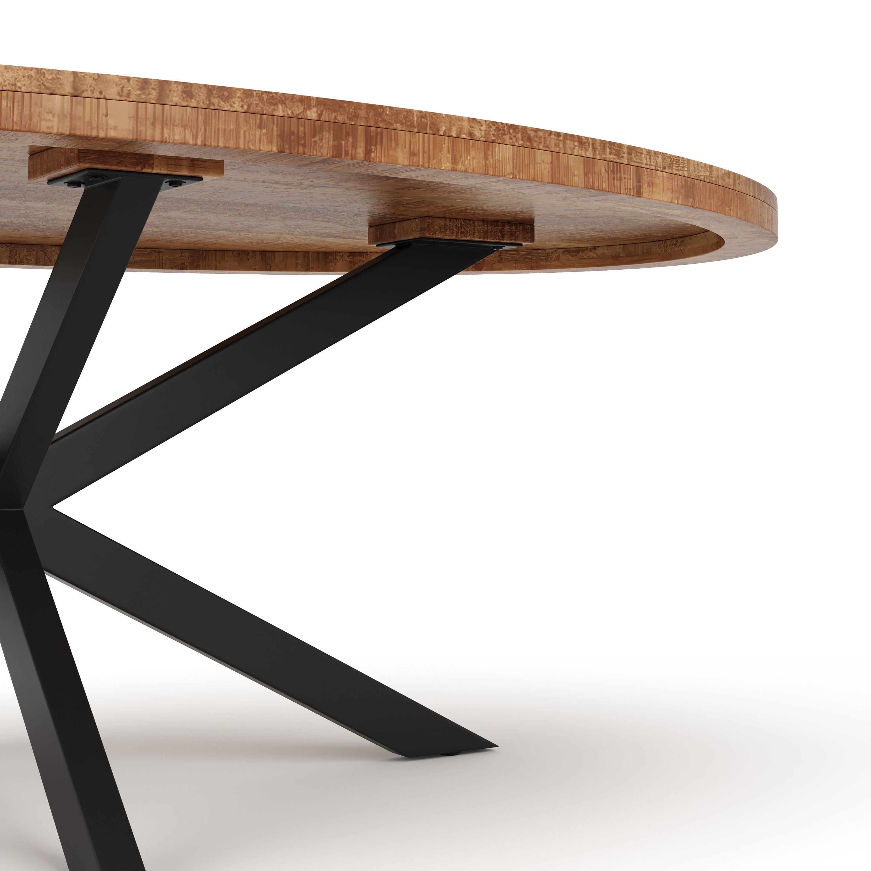 Esstisch Holz MAYLA oval 200 x 100 cm