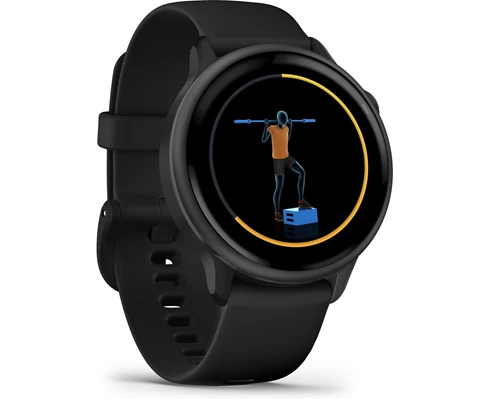 Garmin Vivoactive 6 AMOLED Smartwatch, Black/Slate