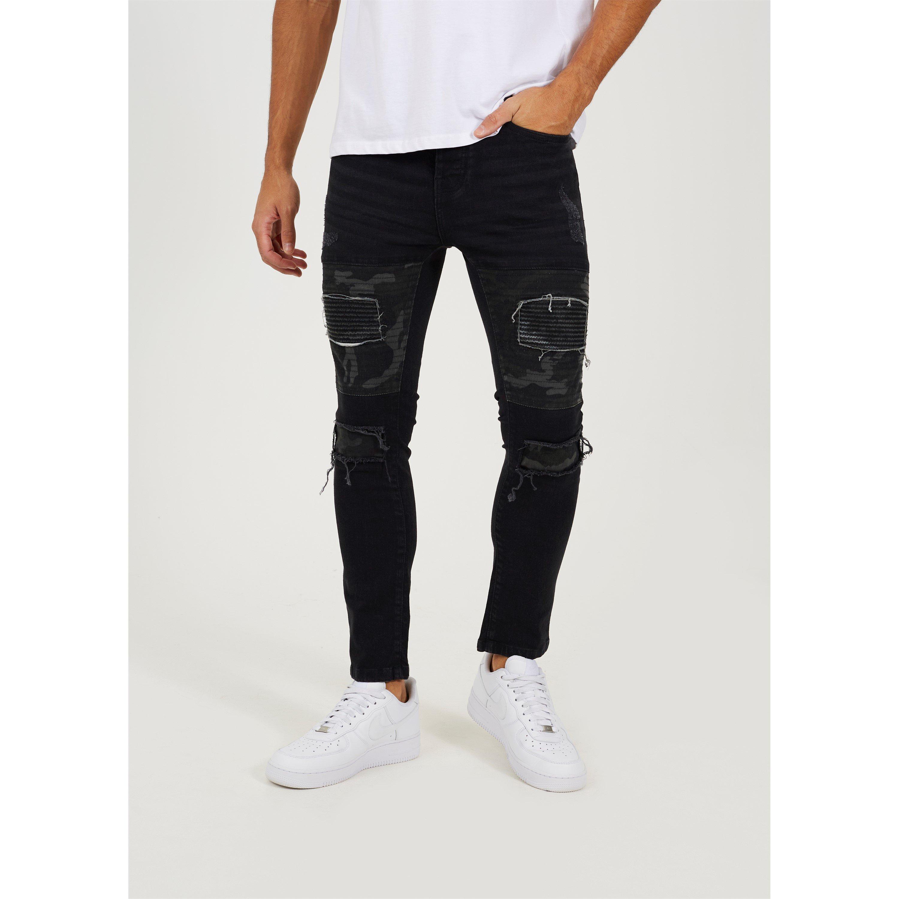 Brave Soul Charcoal Wash Biker Jean