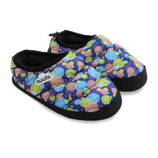 Nuvola 20 Pantufas Pompon Estampadas para Casa/Camping