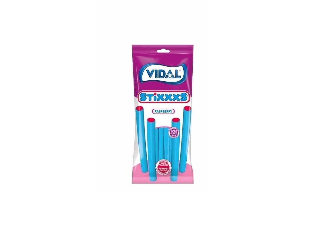 GOMAS VIDAL STIXXXS FRAMBOESA 90G