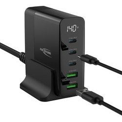 Chargeur de bureau USB DC5140PD, 5 ports, 140 watts