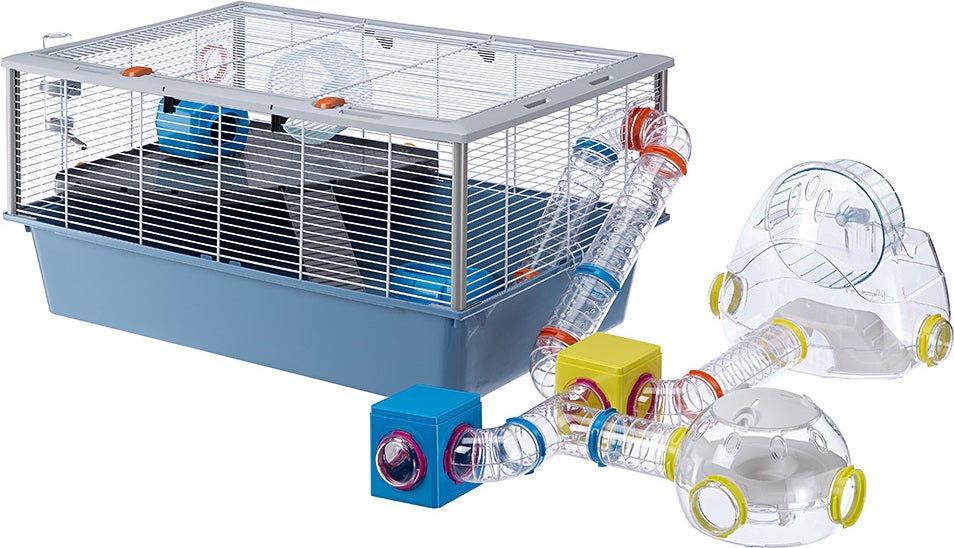 Ferplast hamsterkooi Criceti blauw 78 x 48 x 39 cm
