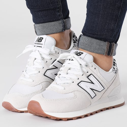 Baskets Femme Classics 574 WL574XW2 Reflection White Black