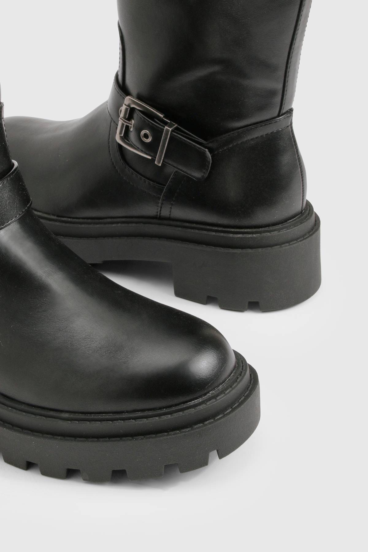 boohoo Bottes de Randonnée à Double Boucle