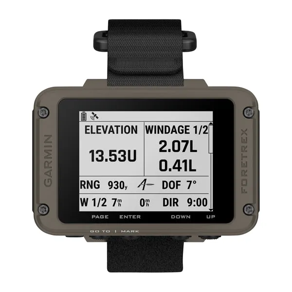 Garmin -  GPS-Gerät für Handgelenk Foretrex 901 Ballistic