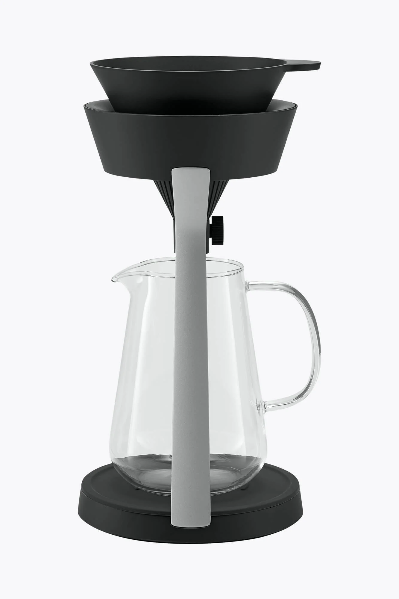 Melitta® Amano Kaffeebereiter Schwarz-Silber