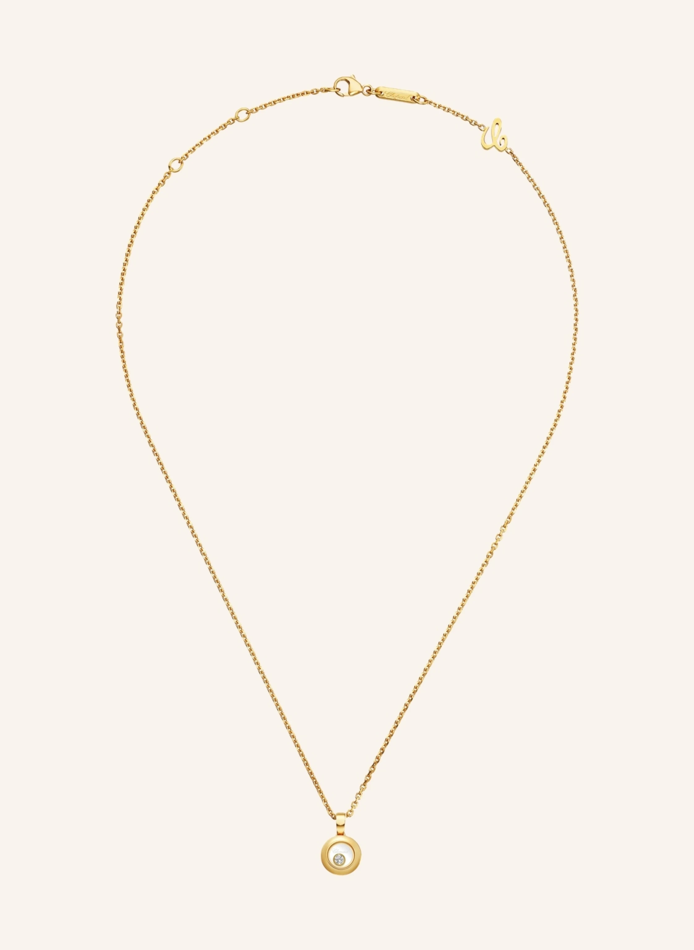 Chopard Anhänger HAPPY DIAMONDS ICONS Anhänger aus 18 Karat Gelbgold und Diamanten