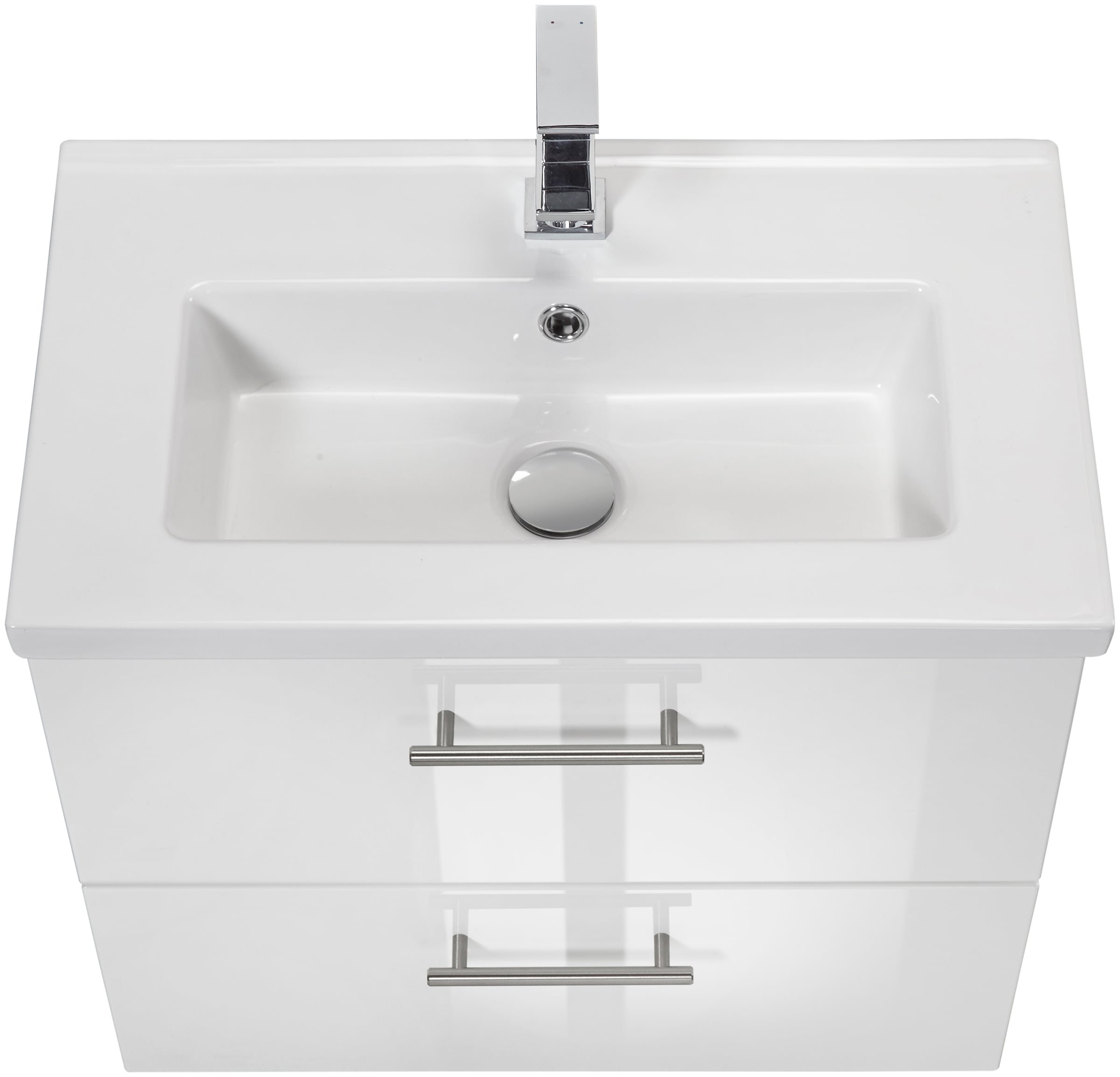welltime Waschtisch »Trento, verschiedene Ausführungen und Farben« Breite 60 cm, Tiefe 36 cm, SlimLine Badmöbel, Waschplatz