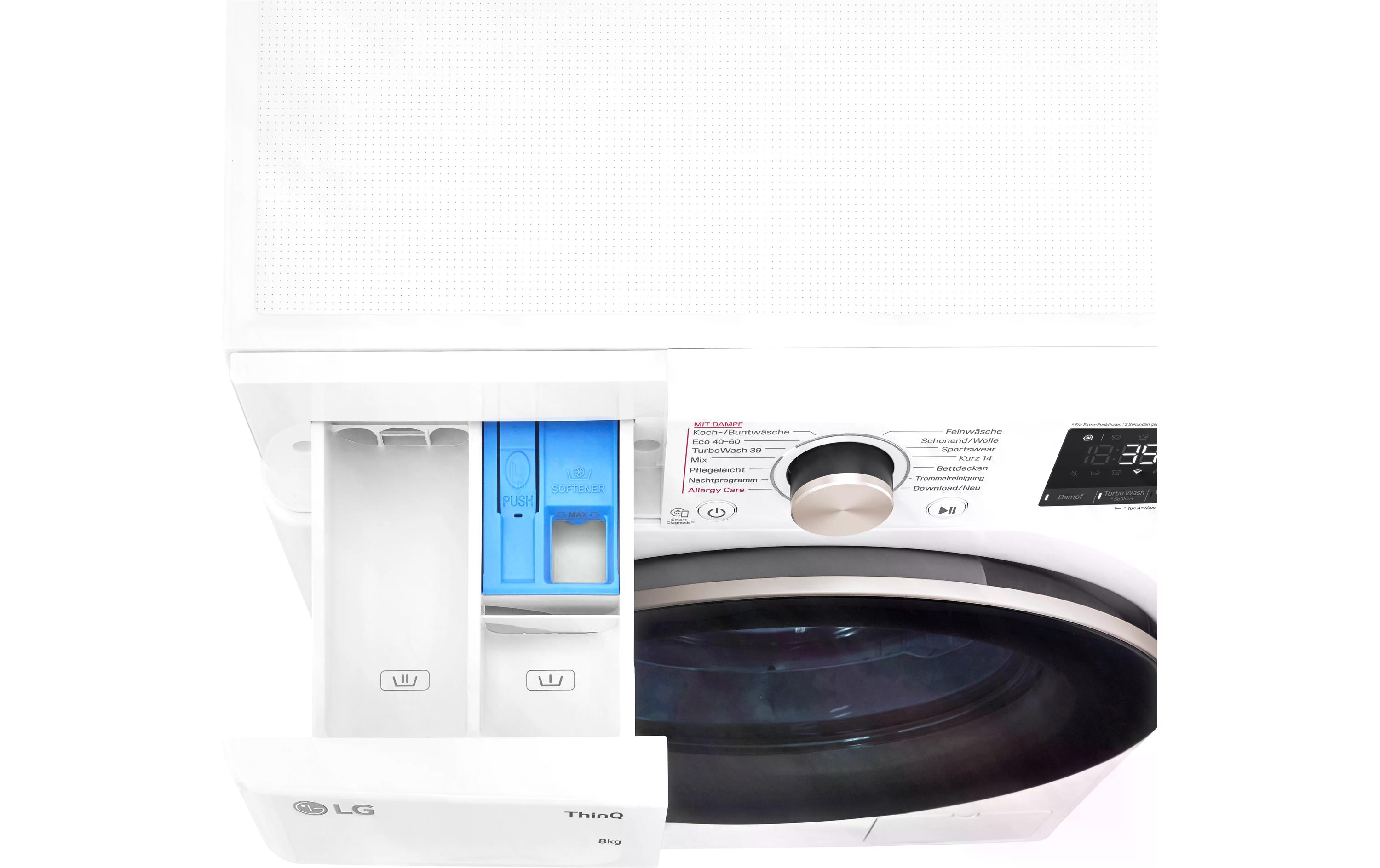 Waschmaschine F4WV708P1R Links<br>Frontlader Waschmaschine mit 8 kg Ladekapazität