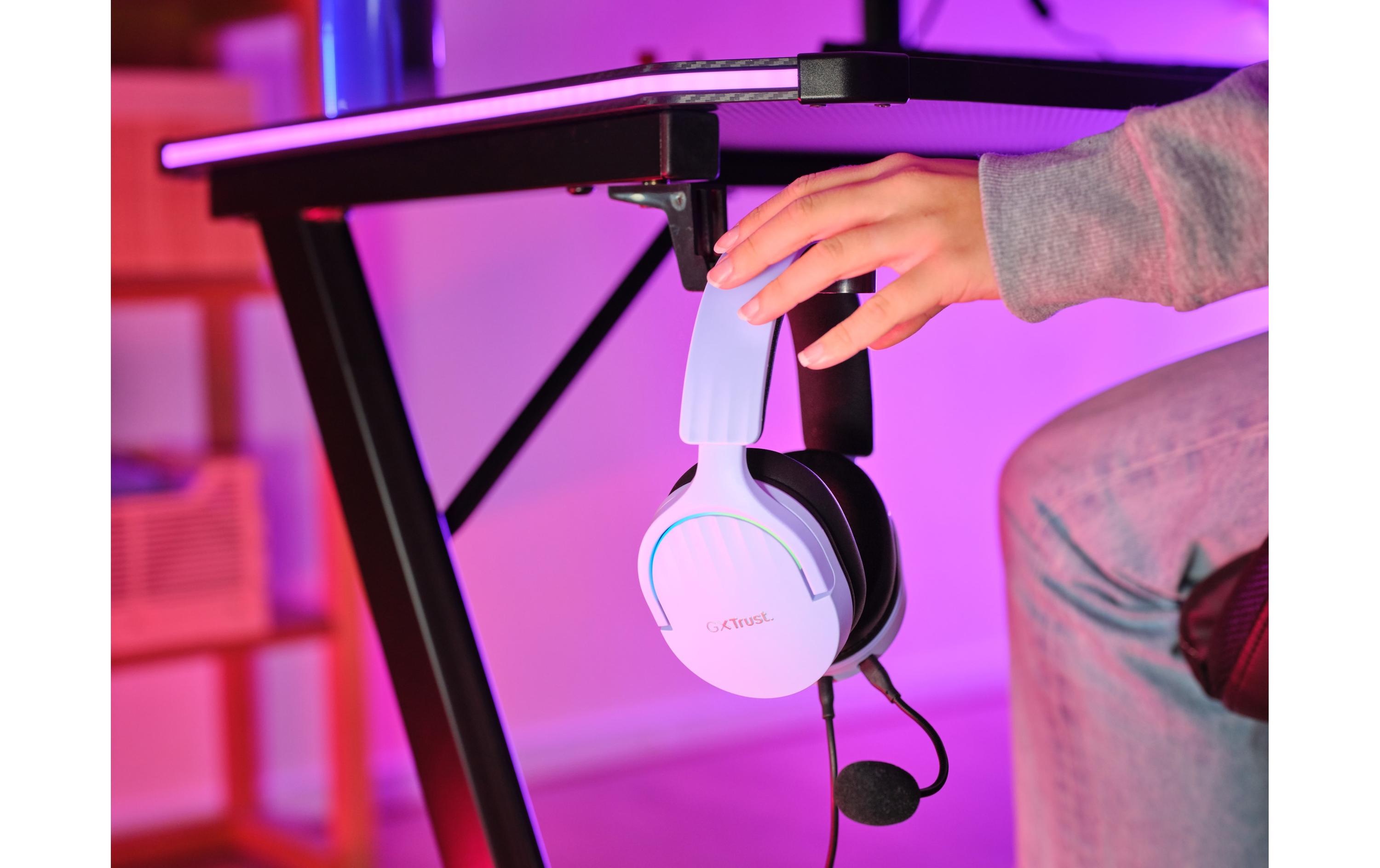 Headset GXT 490 FAYZO Schwarz/ViolettLeistungsstarkes ohrumschliessendes 7.1 USB-Gaming-Headset für ein immersives Gaming-Erlebnis