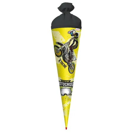 Roth Schultüte Extreme Motocross mit Folieneffekt, 70 cm, rund
