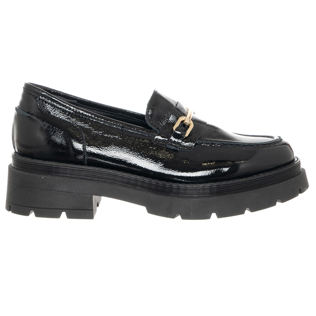 Loretta Pettinari Mocassins en Cuir Erbo noirs - Talon 4.5 cm