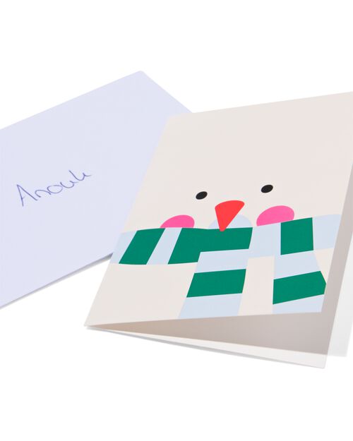 6 petites cartes de Noël avec enveloppe