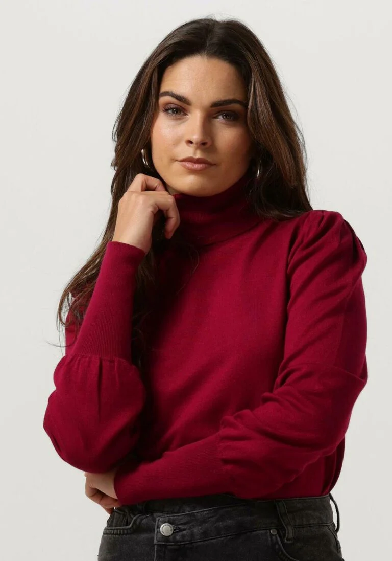 YDENCE bordeaux ydence coltrui knitted top liv