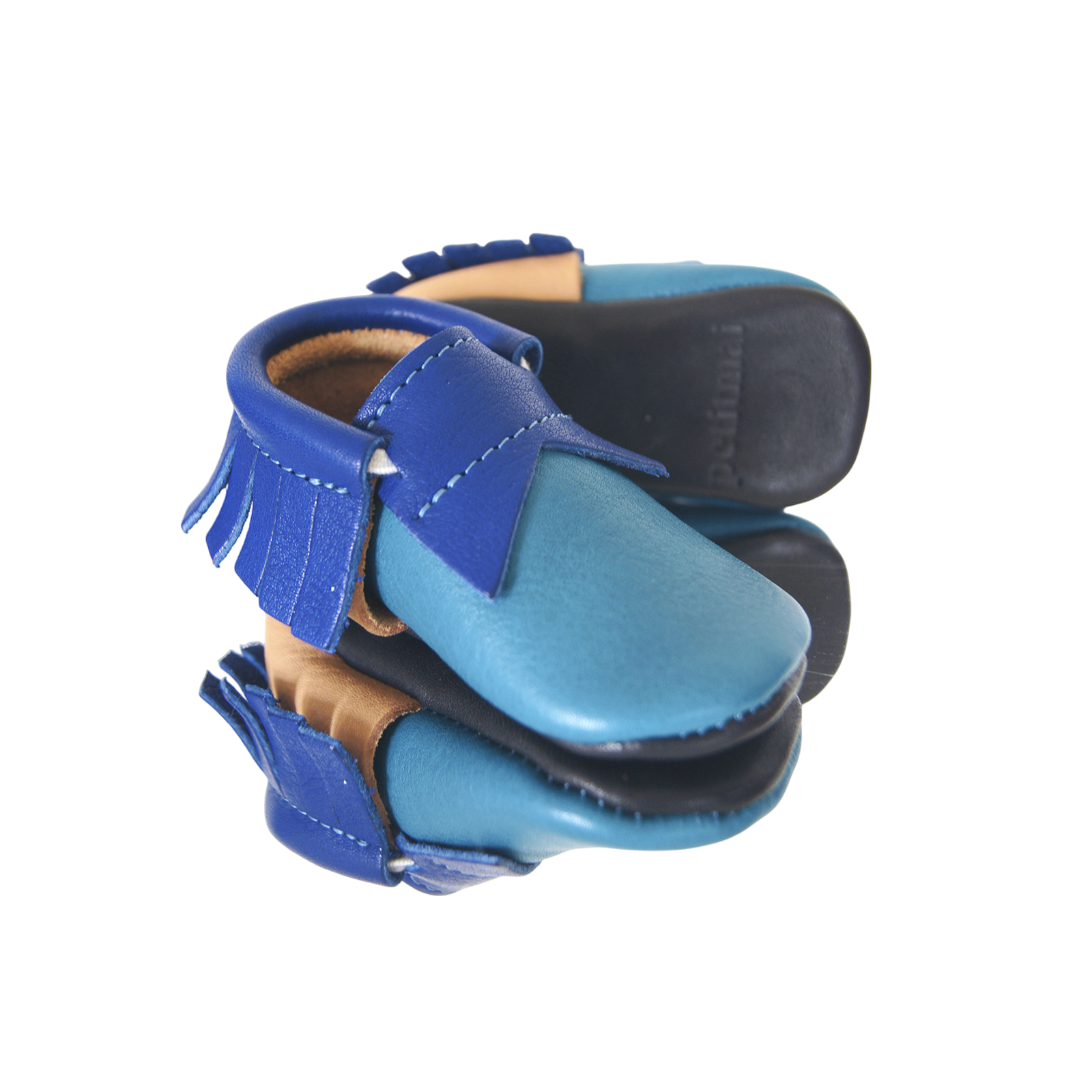 Mokassin Blue Puzzle Blau/ Beige/ Petrol