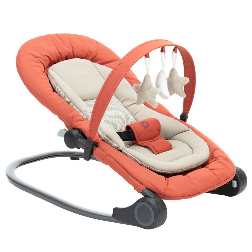 Transat avec arche de jeux Sluggy - Terracotta - Ecru