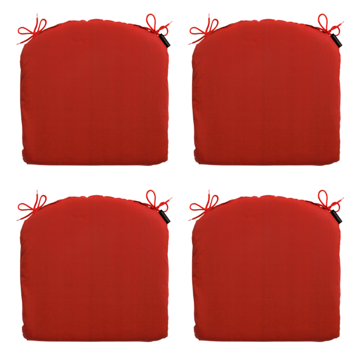Madison Basic red Zitkussen - Set van 4