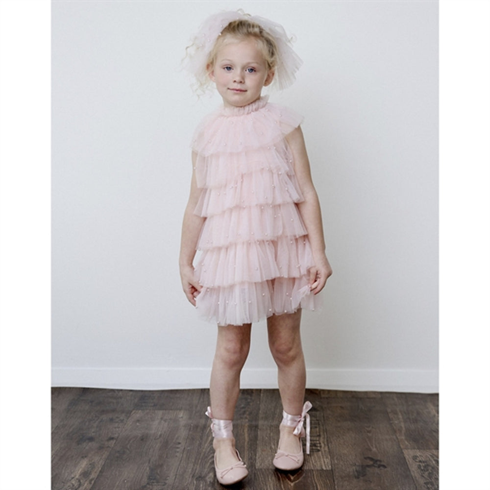 Pearl Tutully Tiered Tulle Tuttu Kjole Pink
