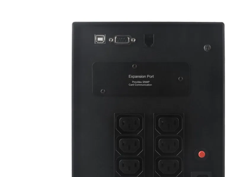CyberPower Professional Series PR1000ELCD - UPS - AC 230 V - 900 Watt - 1000 VA - 12 At - RS-232, USB - output-stikforbindelser: 8
