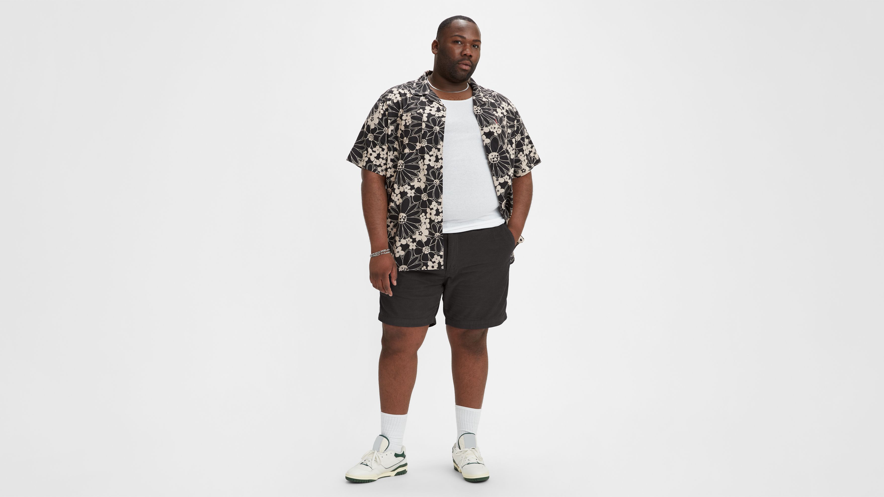 Short XX Chino EZ II (Grandes tailles) - Meteorite - Noir