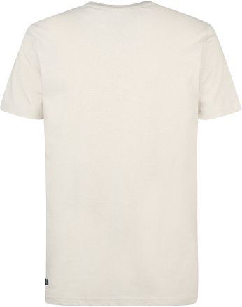 Petrol T-Shirt Viewcrest Melange Ecru M-1050-TSR666-0112 kopen