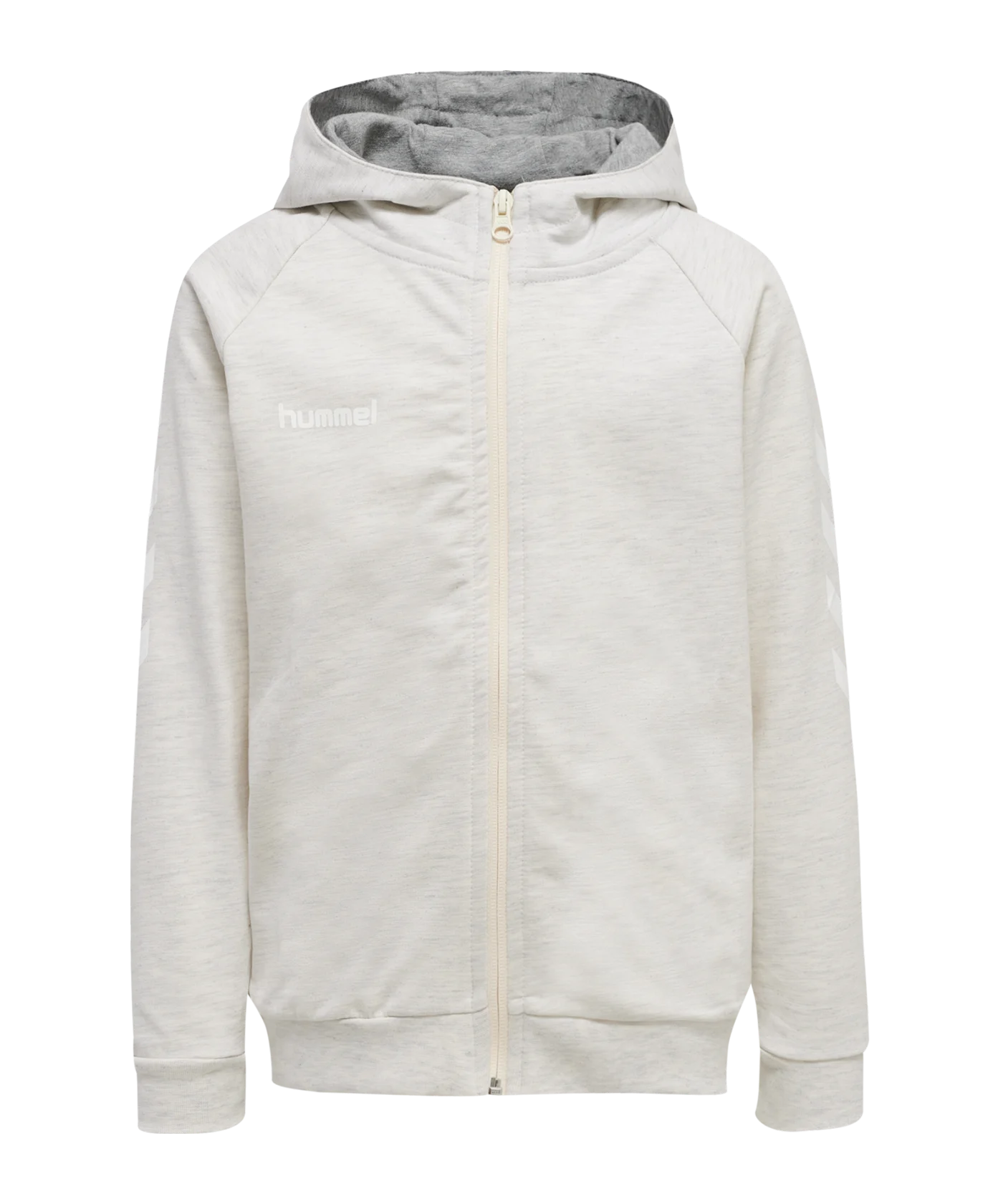 Hummel hmlGO Cotton Kapuzenjacke Kids Weiss F9158