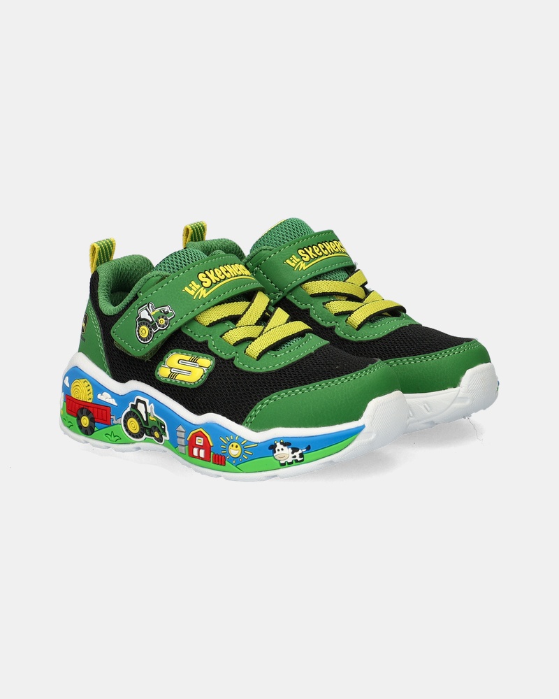 Skechers Play Scene Barn Klittenbandschoenen  - groen