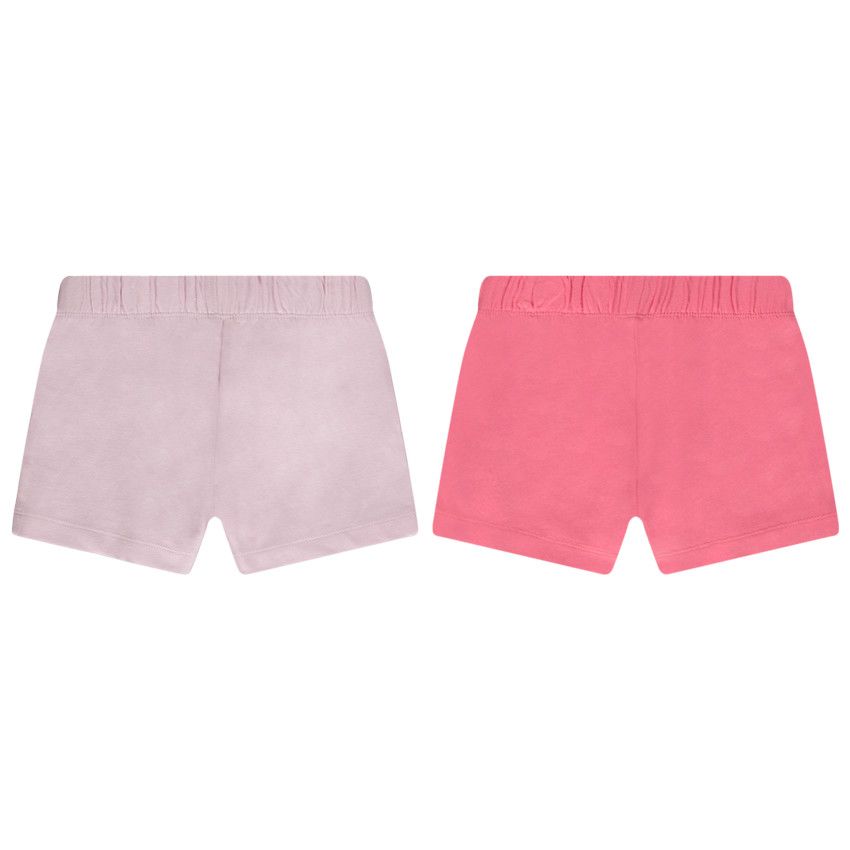 Lot de 2 pyjamas courts en coton pour fille - Blanc