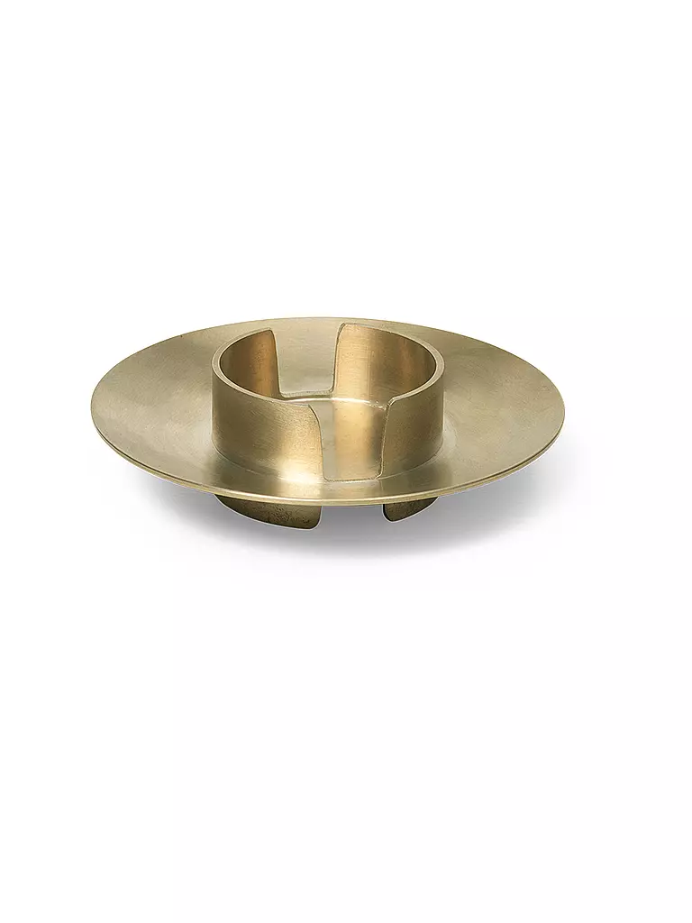 FERM LIVING Kerzenhalter BLOCK Brass gold