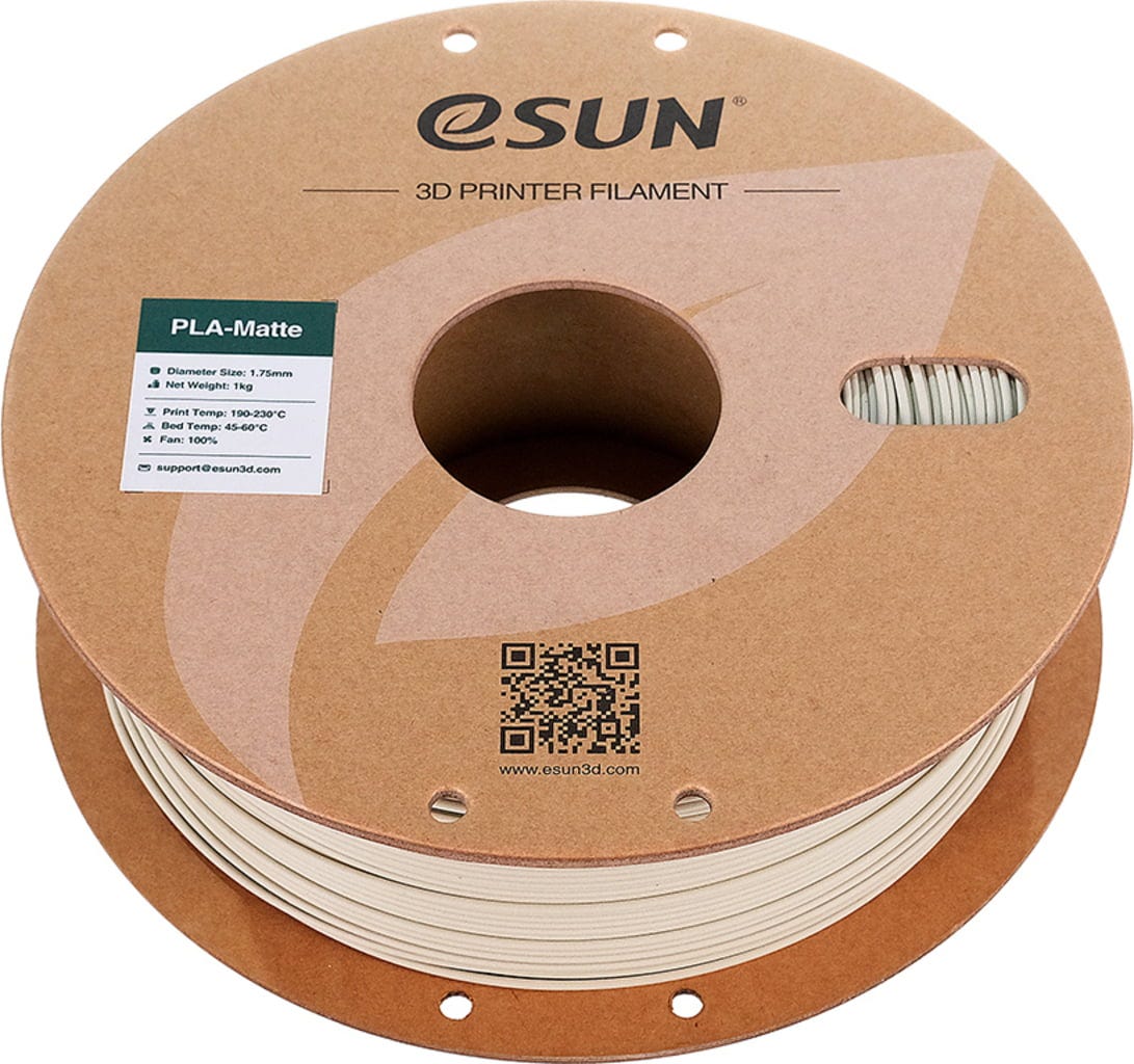 eSUN  PLA-Matte Light Khaki, 1,75 mm / 1000 g    Kostengünstiges Filament für Modelle mit matter Oberfläche