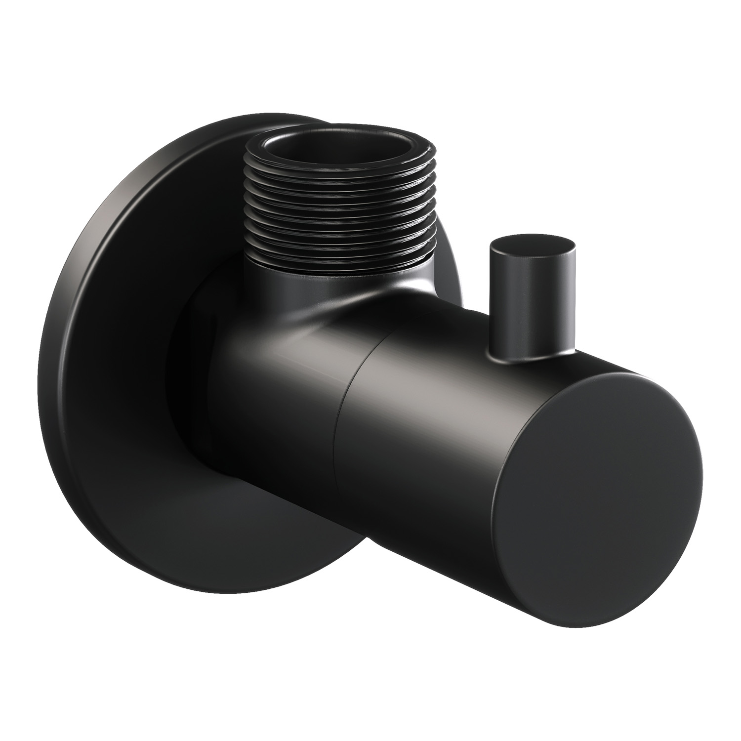 Brauer Black Edition hoekstopkraan compleet met slang mat zwart