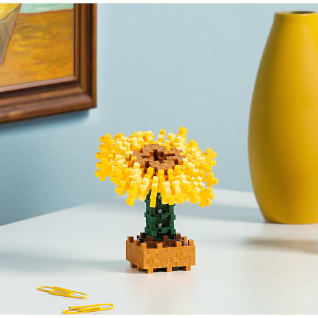 Plus-plus inspired Van Gogh Sunflowers