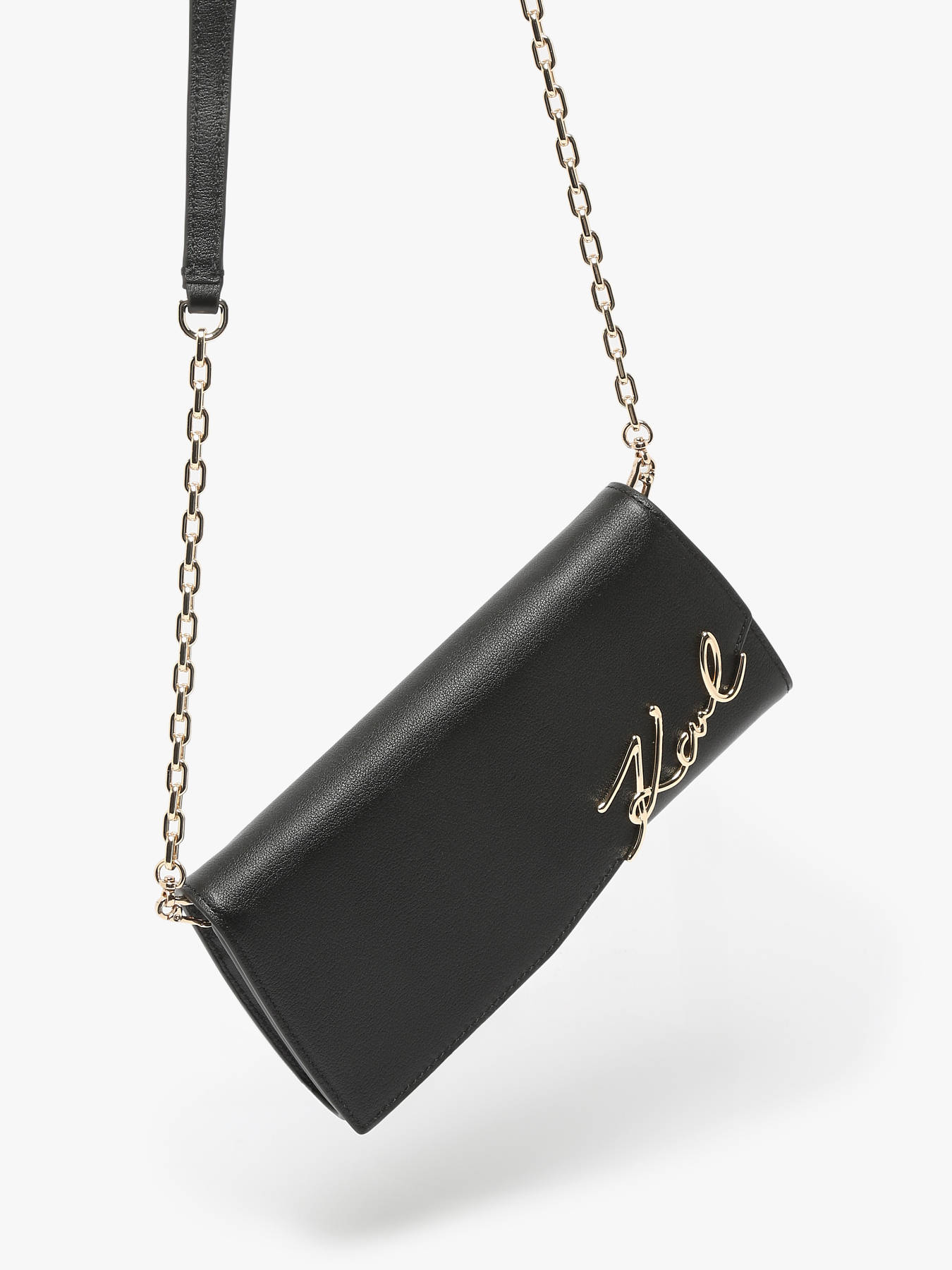 Sac bandoulire K signature cuir KARL LAGERFELD