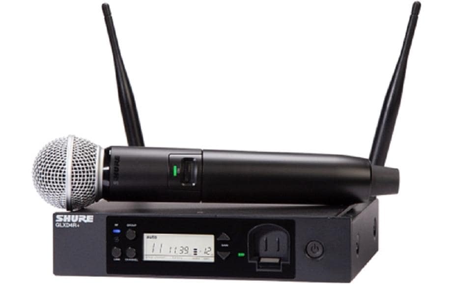 Drahtlossystem GLXD24R+/SM58<br>Digitales Funksystem zur Rackmontage mit SM58 Gesangsmikrofon