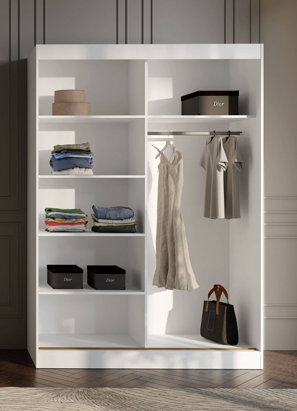 Moderner Schwebetürenschrank
