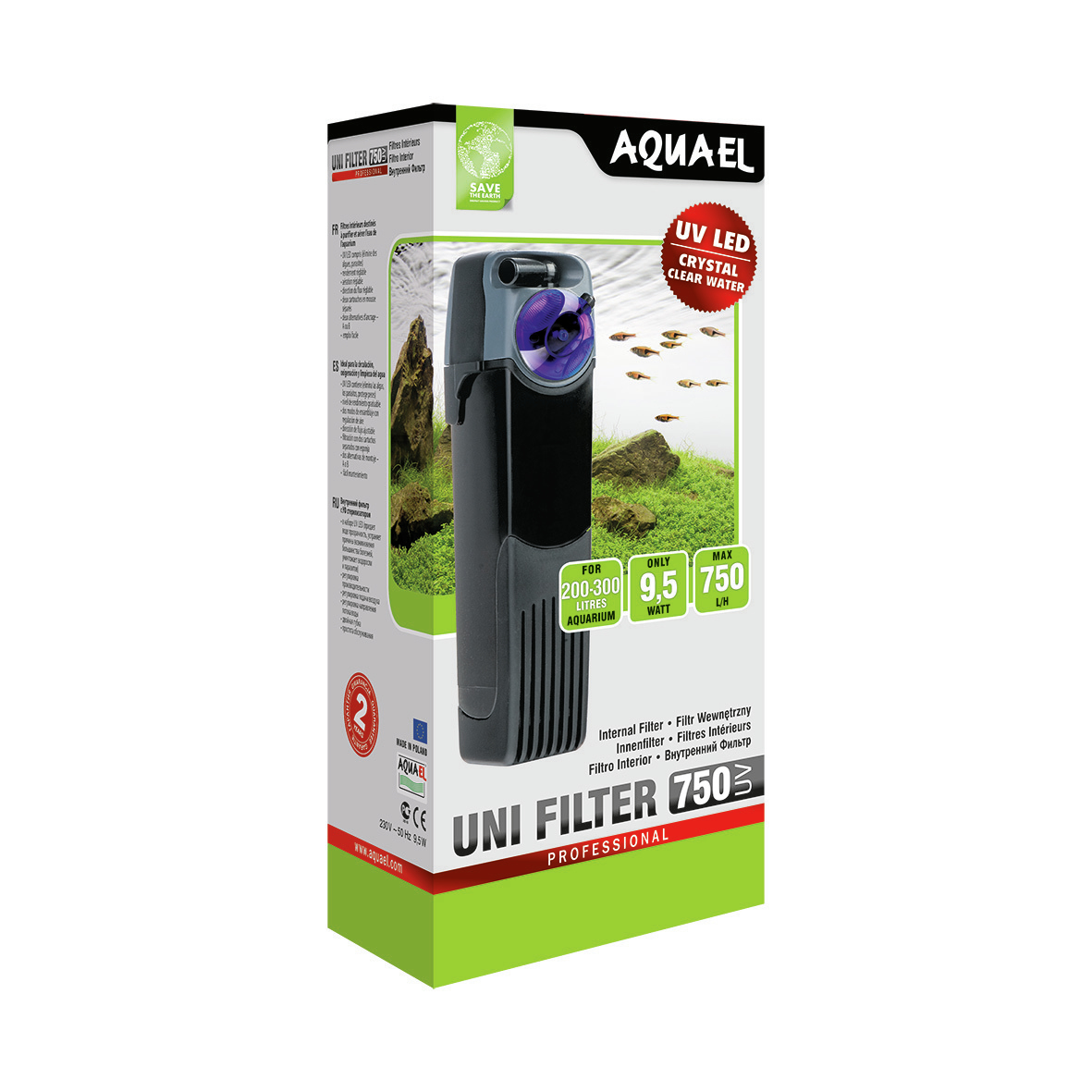 Filtro interno Aquael UNIFILTER LÂMPADA (750-UV)