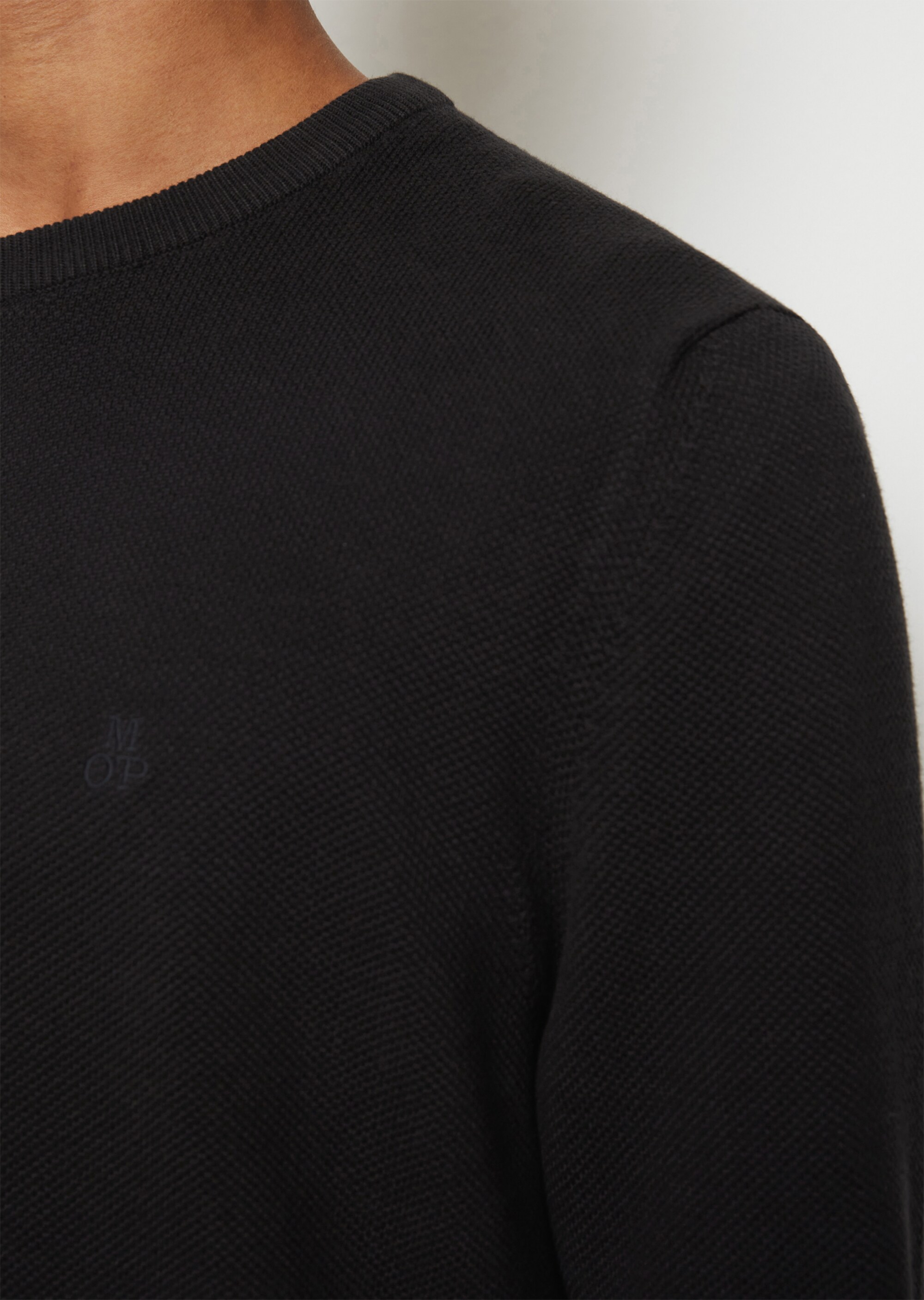 Pullover regular mit feiner Piqué-Struktur