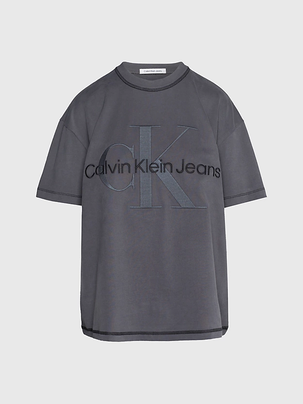 Camiseta boyfriend com monograma