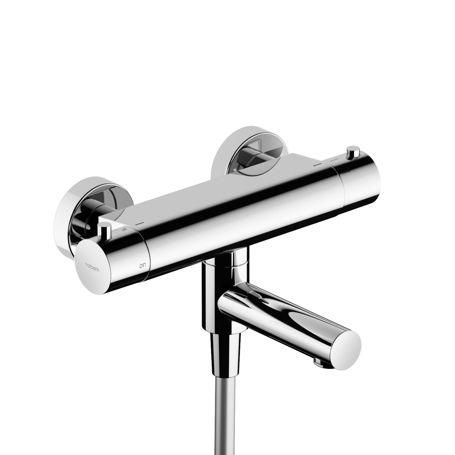 Hotbath Cobber Thermostatische Badkraan met uitloop Chroom B020