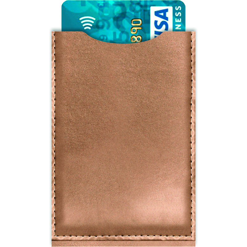 Paquet de 5 étuis protège carte bancaire anti-RFID décor matière