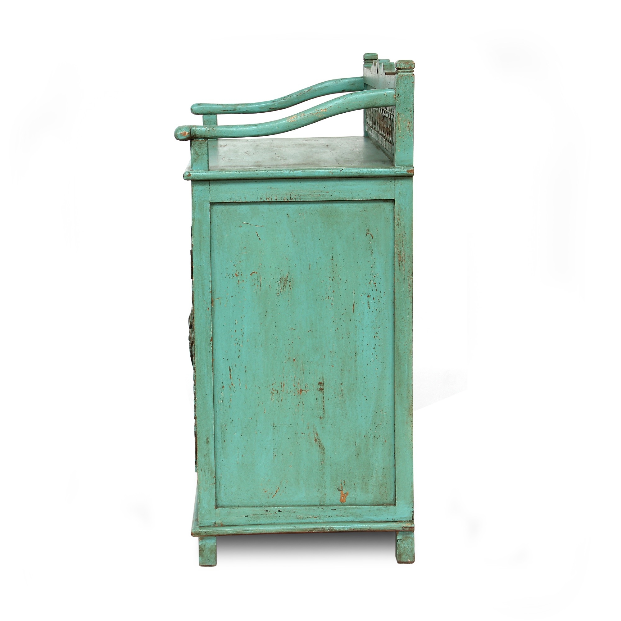 Kommode 'Hira', türkis, H 113 cm, B 110 cm, T 52 cm von fischer's lagerhaus